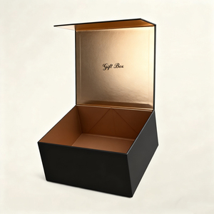 Tùy chỉnh cao cấp Lá Vàng nắp thực phẩm và cơ sở đóng cửa các tông gấp quà tặng đồ trang sức từ bao bì hộp giấy - Product Image 3