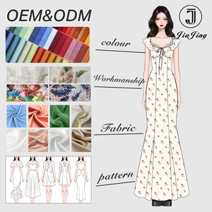 Abito Estivo <span class=keywords><strong>da</strong></span> Donna OEM, Elegante e <span class=keywords><strong>Casual</strong></span>, Nuovo Stile in Cotone Bianco con Tasche, Sexy Vestito Lungo <span class=keywords><strong>da</strong></span> <span class=keywords><strong>Sera</strong></span> per l'Estate - Product Image 4