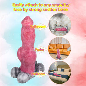 FAAK-consolador suave y sólido para mujeres, Juguetes sexuales populares de bajo <span class=keywords><strong>precio</strong></span> con nudo de <span class=keywords><strong>perro</strong></span> lobo enorme para mujeres - Product Image 6