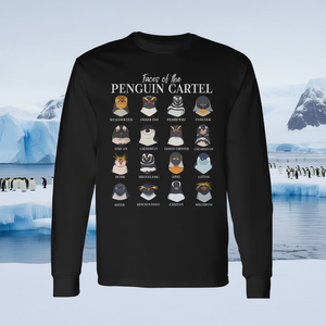 T-shirt à manches longues Penguin Cartel Types Of Penguins - Product Image 3