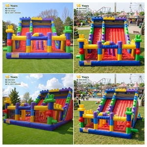 Toboggan gonflable géant commercial certifié CE en PVC de 0,55 mm, toboggan à thème pour aire de jeux extérieure, idéal pour les entreprises de location - Product Image 6