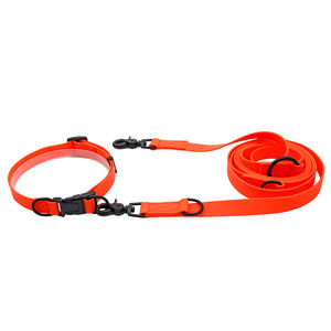 Collier durable imperméable de chien de compagnie de PVC avec l'ensemble de laisse, colliers réglables de PVC pour de petits moyens grands chiens - Product Image 2