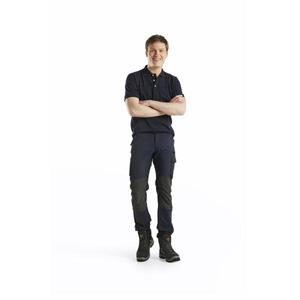 BLAKLADER - 142216458699C60 Pantalones de servicio elásticos de 4 vías Azul marino oscuro/Negro-PANTALONES DE TRABAJO EAN 7330509734537 PANTALONES DE TRABAJO DE CARGA - Product Image 3