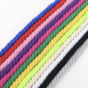 RW売れ筋8mm10mm12mmカラフル3ストランドソフトドローコード編組コットンロープマクラメコードツイストロープ - Product Image 4