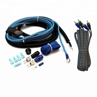 Divertissement en voiture Elevate avec kit d'amplificateur puissant Jauge 0 4 8 AWG Veste en PVC souple OFC