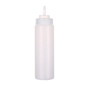 Botella de Plástico con Tapón de Rosca, 240-1000 ml, Graduada, de Grado Alimenticio, PP, Forma Cilíndrica, para Condimentos y Salsas - Product Image 1