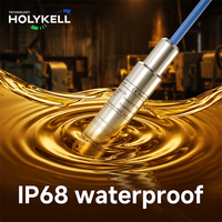 Sonde de niveau Holykell anti-corrosion en FEP pour la mesure hydrostatique submersible du niveau de carburant en réservoir d'essence
