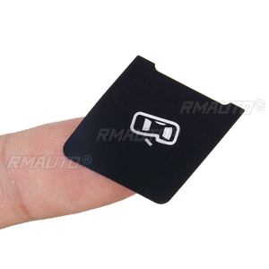 Juego de pegatinas adhesivas negras mate para reparar botones de interruptores de control de cerradura de puerta de coche para Audi A3L, pegatinas para coche para mejorar botones desagradables - Product Image 5