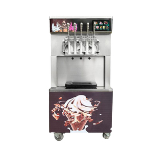 Machine à glace molle 5 saveurs en stock aux États-Unis, congélateur continu pour yaourt glacé, machine commerciale à granita et smoothies - Product Image 2