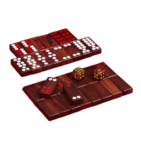 Vente en gros de jeux de jouets éducatifs de haute qualité Domino Set Double Six Domino en bois pour adulte