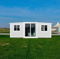 Panneau sandwich préfabriqué d'expansion extérieure pliable à double aile pour hôtel/cuisine transfrontalière chambre à coucher appartement