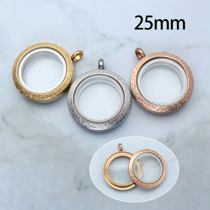 20mm/25mm/30mm chiusura magnetica vetro pendente ciondolo in acciaio inox memoria vivente medaglione gioielli - Product Image 4
