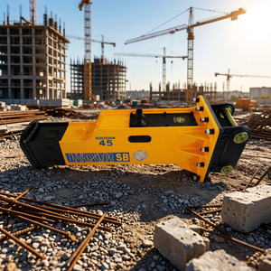 Martillo Hidráulico Super Silencioso Tipo Caja SB45 para Excavadoras de Orugas de 7-14T - Martillo de Demolición con Estructura Cerrada - Product Image 1