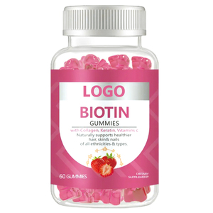 علامة تجارية خاصة بنكهة تبييض البشرة نمو الشعر البيوتين الكولاجين مكمل الكيراتين الدببة اللهائية فيتامين للشعر والبشرة والأظافر - Product Image 1