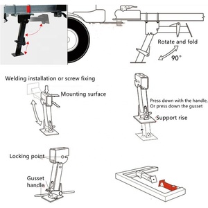 Support de stabilisation robuste et réglable <span class=keywords><strong>pour</strong></span> camping-car, <span class=keywords><strong>caravane</strong></span> et fourgonnettes de camping - Product Image 6