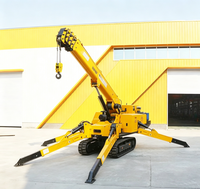 Grue araignée robuste avec flèche télescopique pour la manutention de matériaux de construction et le levage d'équipements industriels