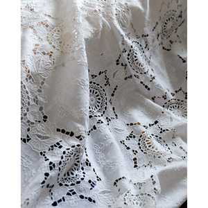 Couvre-lit en lin doux avec inserts en crochet blanc, imprimé jacquard, personnalisable (King Queen Double), couvre-lit en polyester doux pour la maison - Product Image 5