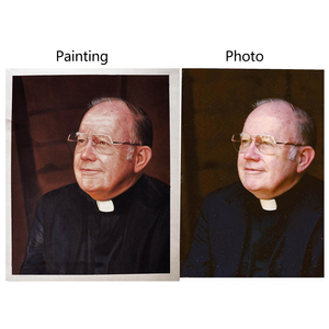 Dipinto Realistico su Tela Personalizzato di Ritratto da Foto, Arte Giudaica Artigianale per Regalo di Anniversario Familiare Ebraico - Product Image 2