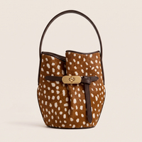Sac à bandoulière en cuir naturel LZ OEM ODM, sac seau vintage avec fermoir tournant, petit sac fourre-tout à poignée supérieure, sac à bandoulière pour femme