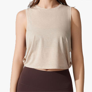 Camiseta Deportiva Holgada para Yoga, de Secado Rápido, Transpirable, de Manga Corta, para Correr, Fitness, sin Mangas - Product Image 3