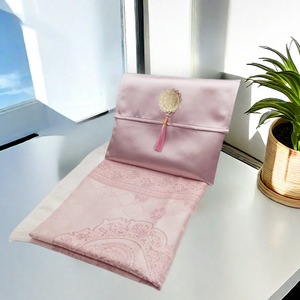Gebedsmat Voor Vrouwen Eid Huwelijksgeschenken Moslim Accessoires 3 Stks/set Moslim Gebedskleed Met Elegant Parelgebed Tasbih Draagbaar - Product Image 2