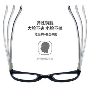 Montures de lunettes pour enfants Tr90, forme œil de chat, verres en acrylique, protection contre la lumière bleue, anti-UV, monture complète, design quadrilatère pour enfants - Product Image 2