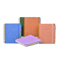 Cuaderno Espiral Corporativo Personalizado con Logotipo Estampado en Oro, Páginas de Índice, Protector de Esquinas Metálico, Cuaderno Profesional Personalizado de Fábrica