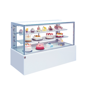 Vitrine réfrigérée élégante à 3 niveaux pour gâteaux, style japonais, en verre transparent |   Vitrine réfrigérée commerciale pour pâtisserie et <span class=keywords><strong>café</strong></span> - Product Image 1