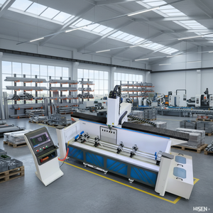 Centre de perçage et de fraisage laser CNC haute précision à quatre axes pour profilés aluminium de fenêtres et de portes - Product Image 6