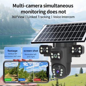 กล้องวงจรปิด 12MP Solar WIFI PTZ  สามเลนส์  หน้าจอแสดงผล  ติดตามอัตโนมัติ  ระบบรักษาความปลอดภัยภายนอกอาคาร  6K 4G IP Camera - Product Image 5
