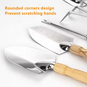 Outils de jardinage <span class=keywords><strong>en</strong></span> acier inoxydable de style <span class=keywords><strong>japonais</strong></span>, outils de plantation de qualité DIY <span class=keywords><strong>pour</strong></span> le jardinage <span class=keywords><strong>en</strong></span> plein air, 5 pièces - Product Image 4