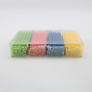 Lk 205 Square <b>Box</b> Application Sticks Plastic Eyelash Extension Cleaning <b>Tools</b> Disposable Color Sorted For Beauty Use - Product Image 3