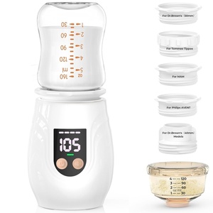 Chauffe-biberon portable USB avec 5 adaptateurs, accessoires de voyage pour l'alimentation des bébés - Product Image 1