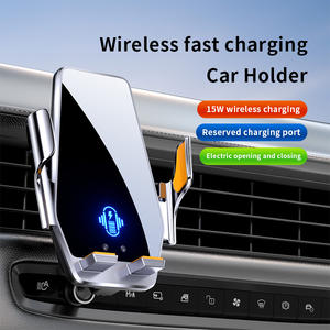 Support de téléphone avec <span class=keywords><strong>chargeur</strong></span> sans fil <span class=keywords><strong>Chargeur</strong></span> sans fil automatique pour iphone 15 Pro Max <span class=keywords><strong>Chargeur</strong></span> de voiture sans fil à serrage automatique Haute vitesse - Product Image 5