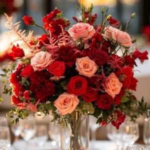 Grande <span class=keywords><strong>Boule</strong></span> de Fleurs Artificielles de Luxe, <span class=keywords><strong>Vase</strong></span> Décoratif Centre de Table pour Événements, Candélabre Support de Fleurs, Bouquet - Product Image 4