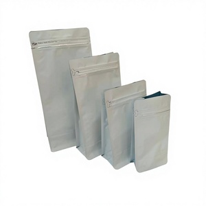 Heetverkopende voedselveilige effen gekleurde koffiezak met ritssluiting, gebruikt voor voedselopslag, waterdichte zelfstaande zak met ritssluiting - Product Image 3