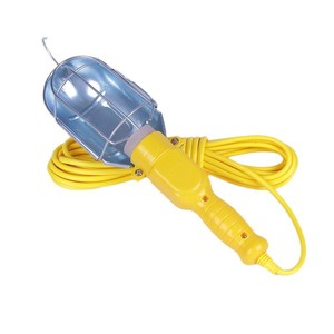 Handheld Portable Automotive <b>Repair</b> Lamp With Iron Cover Led Display 220V Yellow For Inspection Maintenance Machine Tool Work - Product Image 4