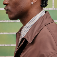 Veste bomber en nylon brillant personnalisée pour homme, style streetwear, avec fermeture éclair et fausse fourrure, chaude pour l'hiver