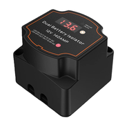 Isolateur de batterie 12V double 140Amp Modes automatiques Affichage de la tension du relais intelligent véniel pour camping-car, yacht, bateaux, camping-cars ATV UTV Vans
