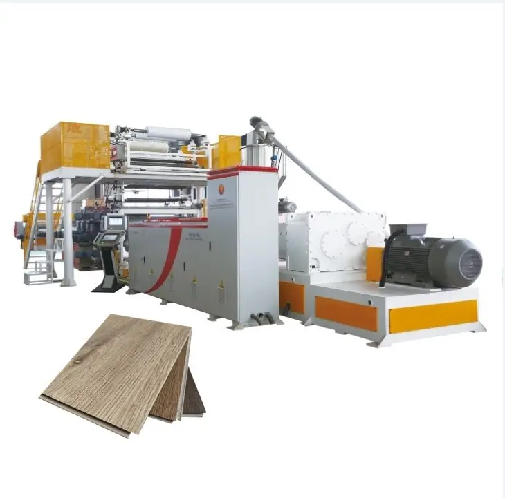 High output 135parallel SPC vinyl flooring making machine