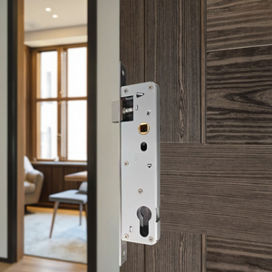 Usine personnalisée 92 série SS 201 plaque de frappe loquet en alliage de Zinc pêne dormant mortaise corps de serrure de porte pour corps de loquet de porte en bois - Product Image 2