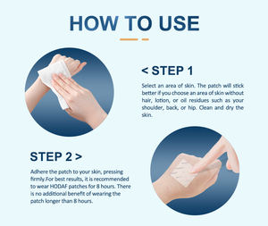 Diseño personalizado OEM ODM corazón cerebro bienestar fuerza parche Omega-3 parche transdérmico para el cuidado de la salud - Product Image 3