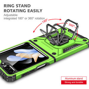 Étui antichoc <span class=keywords><strong>2</strong></span> en 1 pour téléphone avec <span class=keywords><strong>support</strong></span> de bague à 360 degrés pour <span class=keywords><strong>support</strong></span> de <span class=keywords><strong>voiture</strong></span> TPU PC Cover Mobile Case For <span class=keywords><strong>Samsung</strong></span> Galaxy <span class=keywords><strong>Z</strong></span> Flip 4 5 6 - Product Image 4