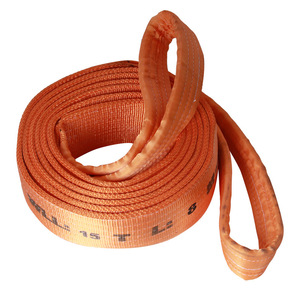 Eslinga plana de elevación Zhongyu de 15T, de poliéster, con ojales, para uso industrial pesado. - Product Image 4