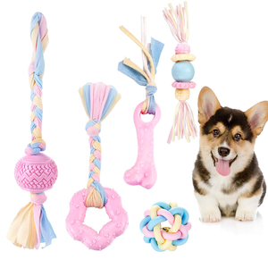 Wholesale Bite-resistant Safety TPR Pet Chew Toy for Dogs Play Colorful Funny Pet Interactive Teeth and Grinding Training Toys - Product Image 1