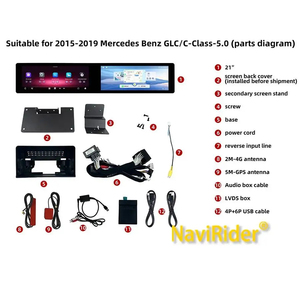 Pantalla DUAL de 12.3" con Carplay y Android para Benz GLC Clase C 2015-2019 NTG5.0, GPS para Auto, Navegación, Radio, Reproductor Multimedia de Video, 4G - Product Image 5