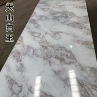 Coupe personnalisée de panneau de mur de feuille de marbre de PVC direct d'usine traitée par le fabricant de bâtiment