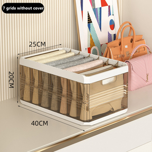 Luxury type 7 grid 9 grid collapsible clothes storage box clothes storage containers storage boxes bins
