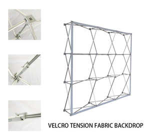 Support <span class=keywords><strong>de</strong></span> bannière pop-up imprimé personnalisé 2.3*3m pour les salons professionnels <span class=keywords><strong>de</strong></span> l'automobile et des assurances avec <span class=keywords><strong>fond</strong></span> d'affichage du logo - Product Image 4