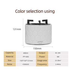 Difusor de aceites esenciales JCSY, humidificador USB de 0,5 l con grano de madera, luz y control de niebla para uso en el hogar y la oficina - Product Image 3